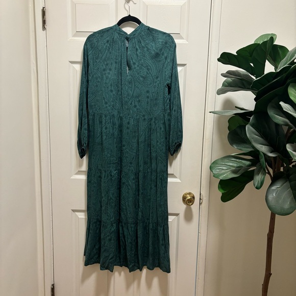 A New Day, green paisley dress, never been worn with tag. S - Picture 2 of 3